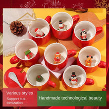 Load image into Gallery viewer, Xmax Christmas Cup Gift Three-Dimensional Animal Coffee Cute Mark Ceramic