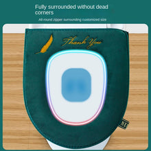Load image into Gallery viewer, 3pcs Toilet Seat Cover Pads Thicker Pad Household Autumn and Winter Plush Four Seasons Washable Cushion