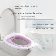 Load image into Gallery viewer, 3pcs Toilet Seat Cover Pads AG Silver Ion Antibacterial Universal Pad Winter Trap Warm