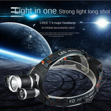 Lade das Bild in den Galerie-Viewer, Head Light Led Five-Head Strong Light Rechargeable Induction Night Fishing Long Shot