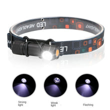 Load image into Gallery viewer, Fixed Focus Headlight Led Aluminum Alloy Built-in Battery USB Tail Magnetic Suction