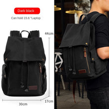 Load image into Gallery viewer, Canvas Fashion Trendy Korean Style Large Capacity Junior High School Student Backpack Men's Travel Computer Backpack Women