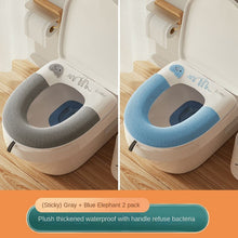 Load image into Gallery viewer, 3pcs Toilet Seat Cover Pads Home Winter New Four Seasons Closestool Cushion Trending Cartoon Cute
