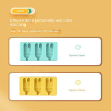 Lade das Bild in den Galerie-Viewer, 2 Color with Lid Ice Cream Silicone Mold Classic DIY Making Ice-Cream Mould