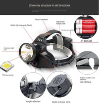 Lade das Bild in den Galerie-Viewer, Head Lightp50 Strong Light Rechargeable Outdoor Activities Long Shot