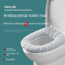 Load image into Gallery viewer, 3pcs Toilet Seat Cover Pads AG Silver Ion Antibacterial Universal Pad Winter Trap Warm