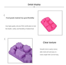 Load image into Gallery viewer, 10pcs Silicone Mold Heart-Shaped 6-Piece Silicone Cake Mold DIY Baking Tool