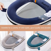 Load image into Gallery viewer, 3pcs Toilet Seat Cover Pads Home Winter Closestool Cushion Cartoon Cute