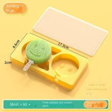 Lade das Bild in den Galerie-Viewer, 2 Color with Lid Ice Cream Silicone Mold Classic DIY Making Ice-Cream Mould
