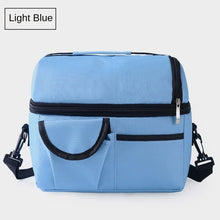 Lade das Bild in den Galerie-Viewer, Practical Portable Lunch Bag Double-Layer Insulated Breast Milk Preservation Bag Food Lunch Box