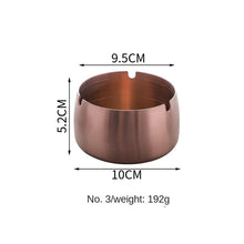 Lade das Bild in den Galerie-Viewer, Ashtray Metal Thick Windproof Hotel s Stainless Steel Ashtray