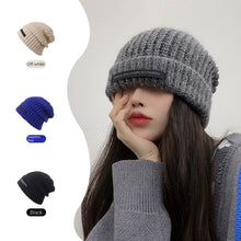 Lade das Bild in den Galerie-Viewer, Warm Winter Knit Beanie Hats Wool Hat Men 'S And Women 'S Japanese Closed Toe Autumn Unisex