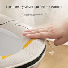 Load image into Gallery viewer, 3pcs Toilet Seat Cover Pads Home Summer Summer Pad Washer Zipper