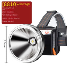 Lade das Bild in den Galerie-Viewer, Head Light Quad-Core High-Power Lithium Battery Led Super Long Endurance Rechargeable