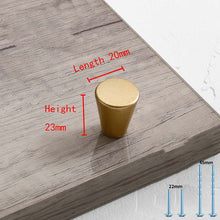 Load image into Gallery viewer, 2pcs Simple Style Matte Gold Cabinet Handles Solid Aluminum Alloy Kitchen Cupboard Pulls Drawer Knobs