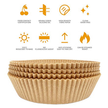 Load image into Gallery viewer, 100pcs  Air Fryer Disposable Paper Liner Non-sticky and easy to clean