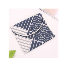 Load image into Gallery viewer, 2PCS 4 Colors Geometric Rhombus Pu Waterproof Women Cotton Strips Cosmetic Lipstick Travel out Storage Bag with Zipper