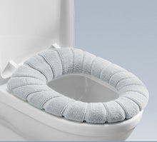 Load image into Gallery viewer, 3pcs Toilet Seat Cover Pads AG Silver Ion Antibacterial Universal Pad Winter Trap Warm