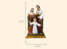 Load image into Gallery viewer, 36.5cm Zongjesus Family Decoration Religious Series Resin Statue Home Decoration