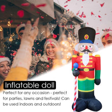 Lade das Bild in den Galerie-Viewer, 2.4m Christmas Inflatable Santa Claus Soldier Old Puppies Party Decorations
