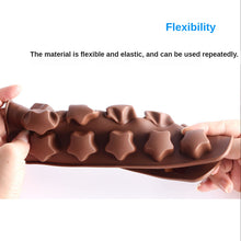 Load image into Gallery viewer, 2pc Silicone Mold 15-Piece Five-Pointed Star Chocolate Mold 3D Shape Handmade Model