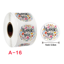 Load image into Gallery viewer, 1000PCs Hand-Painted Flower Thank You Sticker Adhesive Label Gift Food Sticker