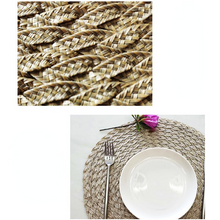 Load image into Gallery viewer, 2pcs Tablecloths Pp Woven Placemat round Thickened Anti-Scald Living Room B & B