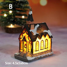 Lade das Bild in den Galerie-Viewer, 2pcs Mini Merry Christmas Decor Christmas Ornamnet Christmas Resin House