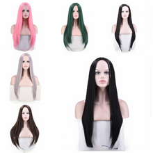 Load image into Gallery viewer, Women Wig Mid-Length Straight Hair Hair Cover + Colors Available W157