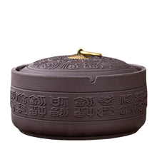 Load image into Gallery viewer, Ashtray Purple Sand Ceramic Lid Creative Hotel Supplies Office Bar Home Gifts Logo Customization