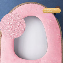 Load image into Gallery viewer, 3pcs Toilet Seat Cover Pads Cartoon Cute Four Seasons plus-Sized Cushion Autumn and Winter Zipper