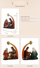 Lade das Bild in den Galerie-Viewer, 15*12.3 * 6.6cm Catholic Gospel Religious Ornament Resin Statue Ornaments