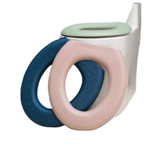 Load image into Gallery viewer, 3pcs Toilet Seat Cover Pads Cushion Cushion Four Seasons Household Removable and Washable Happy Day Closestool Cushion