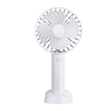 Load image into Gallery viewer, 3.7V Handheld Mini Fan Portable Usb Rechargeable 1200mah Battery Electric Air Cooler With Mobile Phone Holder