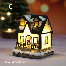 Lade das Bild in den Galerie-Viewer, 2pcs Mini Merry Christmas Decor Christmas Ornamnet Christmas Resin House