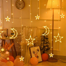 Lade das Bild in den Galerie-Viewer, 3.5M Twinkling Stars Christmas Fairy String Lights Window Decor Xmas Warm White