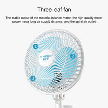 Lade das Bild in den Galerie-Viewer, 220V Portable Household Dormitory Mute Clip Base Mini Electric Fan, Timing Version, Length: 3.5m