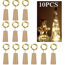 Load image into Gallery viewer, 10Pcs Cork Shaped LED Night Light Star Light Wine Bottle Lamp for Christmas Gift Party Decor