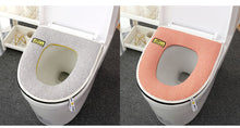 Load image into Gallery viewer, 3pcs Toilet Seat Cover Pads Linen Summer Thin Section Zipper Four Seasons Healthy And Soft