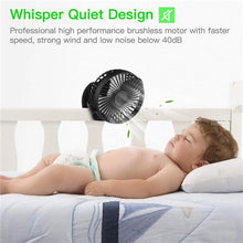 Load image into Gallery viewer, 360° Portable Camping Fan USB Battery Clip On Mini Desk Office Fan