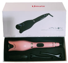 Load image into Gallery viewer, pink Automatic Rose-Shaped spiral infrared curling iron Air Rotating Hair Curlers AZ12822