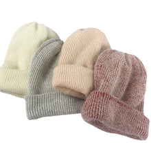Lade das Bild in den Galerie-Viewer, Warm Winter Knit Beanie Hats Autumn Wool Casual All-Match and Sweet Trendy Sleeve Cap Children Unisex