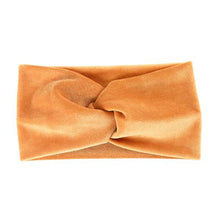 Lade das Bild in den Galerie-Viewer, 2pcs Fashion Female Knots Bow Hair Band Shiny Solid Color Velvet Headband Press Hair Headdress