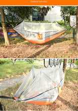 Load image into Gallery viewer, 260 * 140CM Camping Hammock Outdoor Camping Belt Mosquito Net Hammock Anti Mosquito Mesh