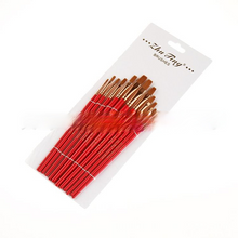 Load image into Gallery viewer, 12 Nylon Wool Red Rod Watercolor Pens Set Art Paint Brushes Pen