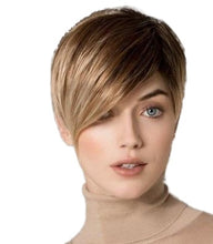 Load image into Gallery viewer, Women Wig Natural Short Hair Hood Gradient Color Bob Haircut W446
