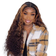 Load image into Gallery viewer, Women Wig African Small Curly Long Curly Hair Gradient Synthetic Wigs W116