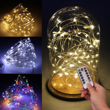 Load image into Gallery viewer, 10M 20M Led String Light Copper Wire Remote USB Battery Operated For Christmas Holiday Wedding Party Home Decor