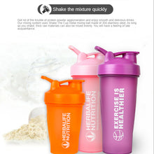 Load image into Gallery viewer, 2pc Mugs 400ml Portable Protein Powder Shake Cup Milk Shake Cup Sports Fitness Bottle