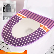 Load image into Gallery viewer, 3pcs Toilet Seat Cover Pads Coral Fleece Universal Velcro Thicker Mink Suede